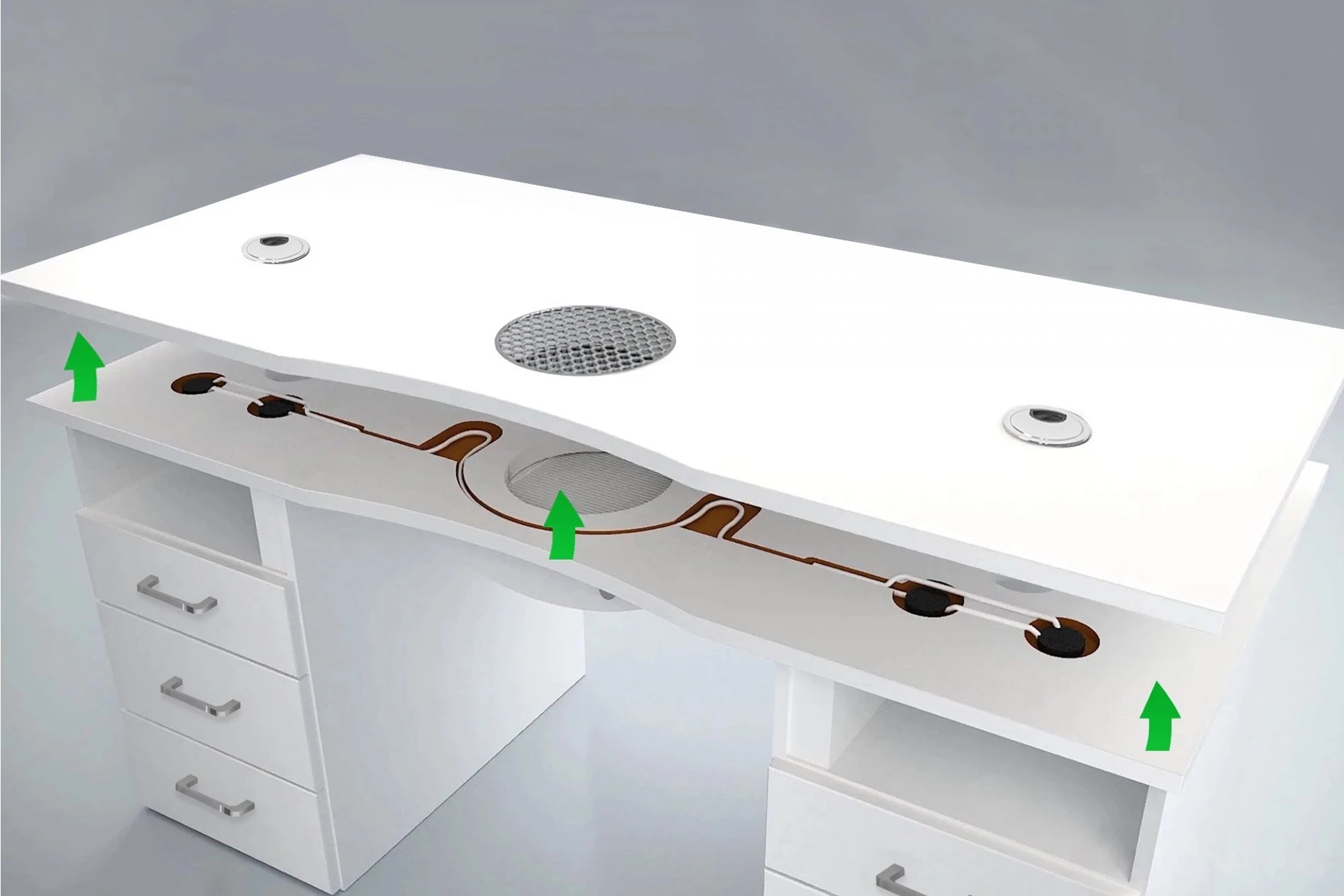 Table de manucure ›ANAPRE GOLD‹ Swisshairdesign