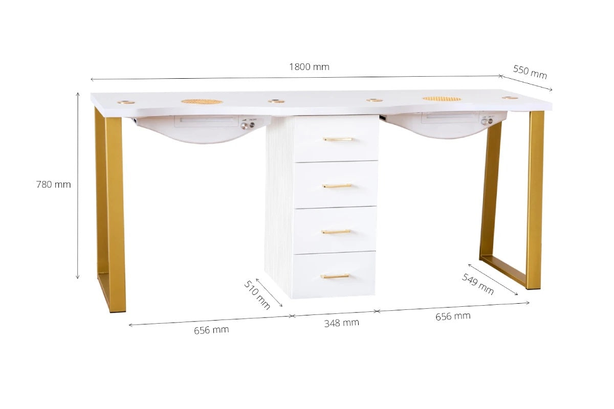 Table de manucure ›ANAPRI DUO‹ Swisshairdesign