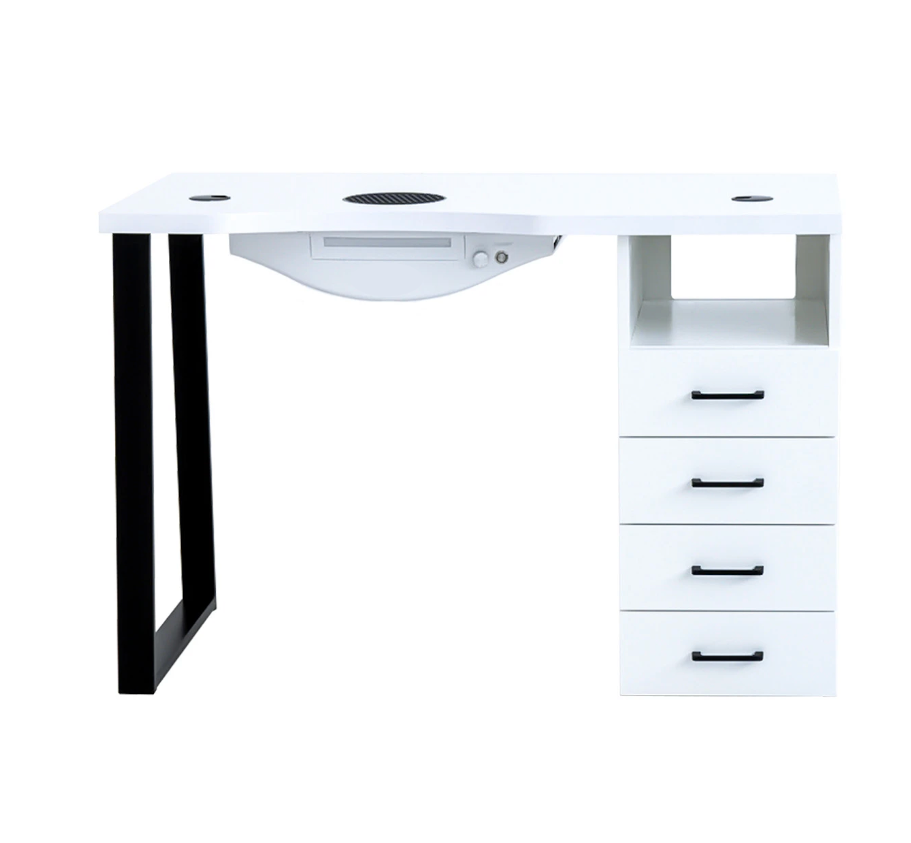 Table de manucure ›ANAFRA BLACK‹ Swisshairdesign