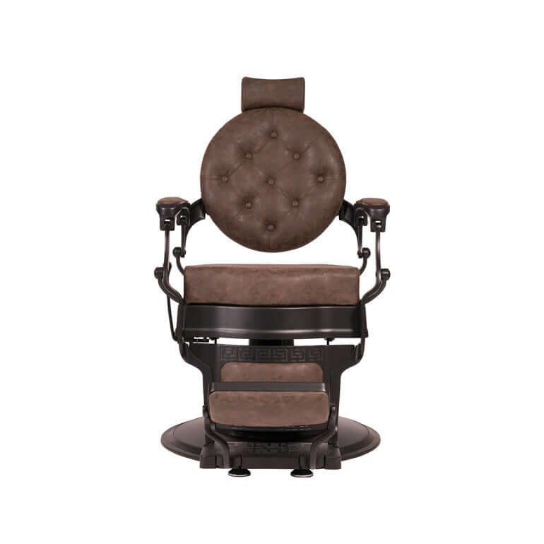 Fauteuil Barbier ›WEABUZ BLACK OLD BROWN‹ Swisshairdesign
