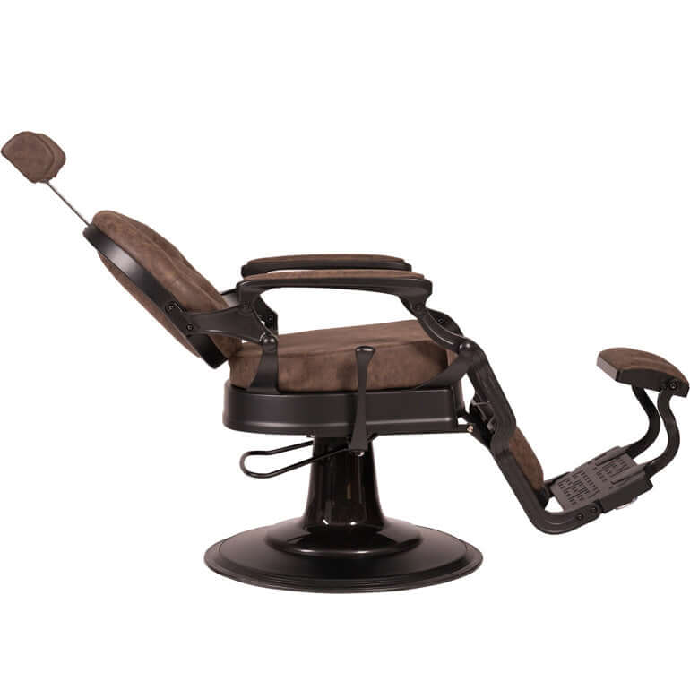 Fauteuil Barbier ›WEABUZ BLACK OLD BROWN‹ Swisshairdesign