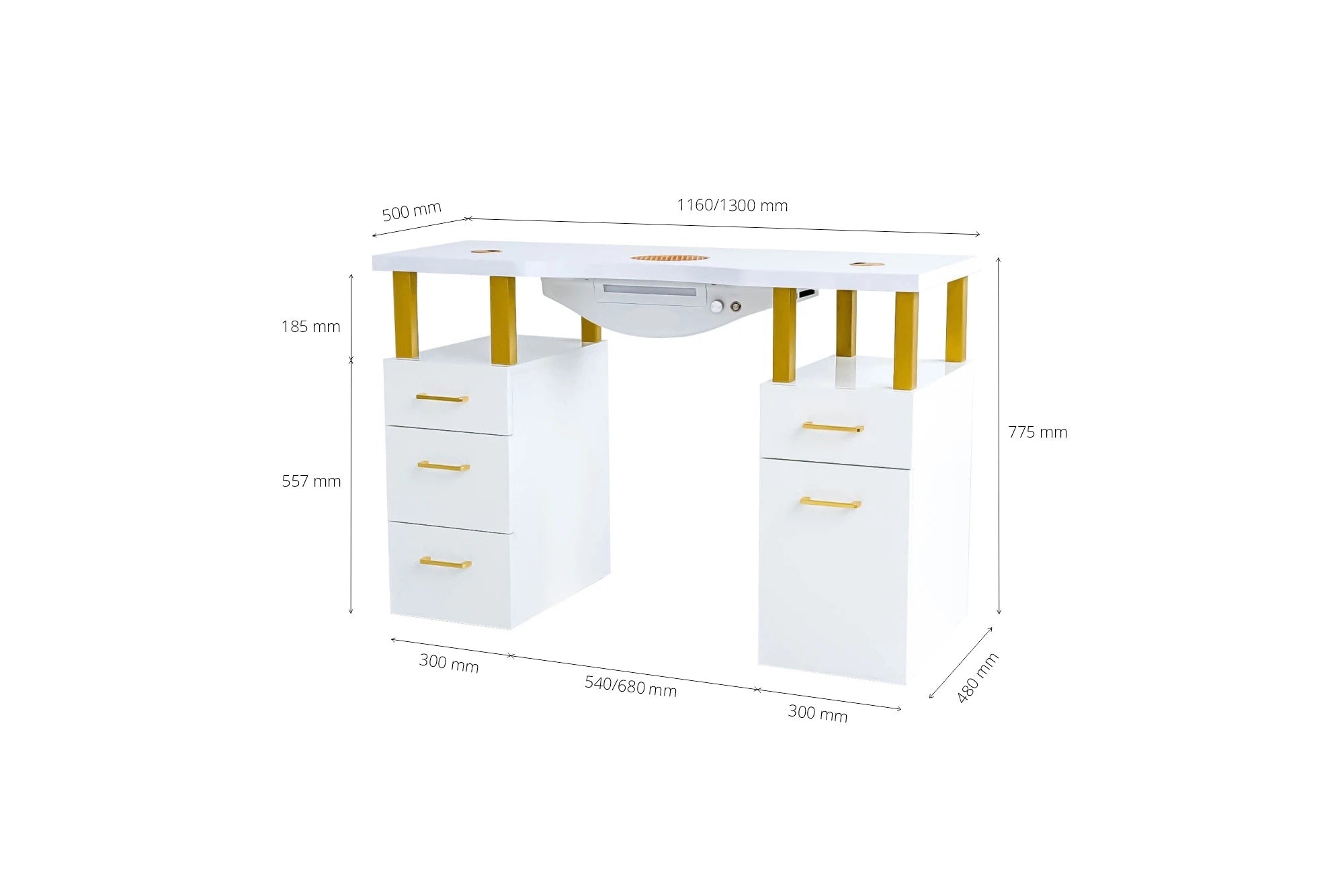 Table de manucure ›ANANAS‹ Swisshairdesign