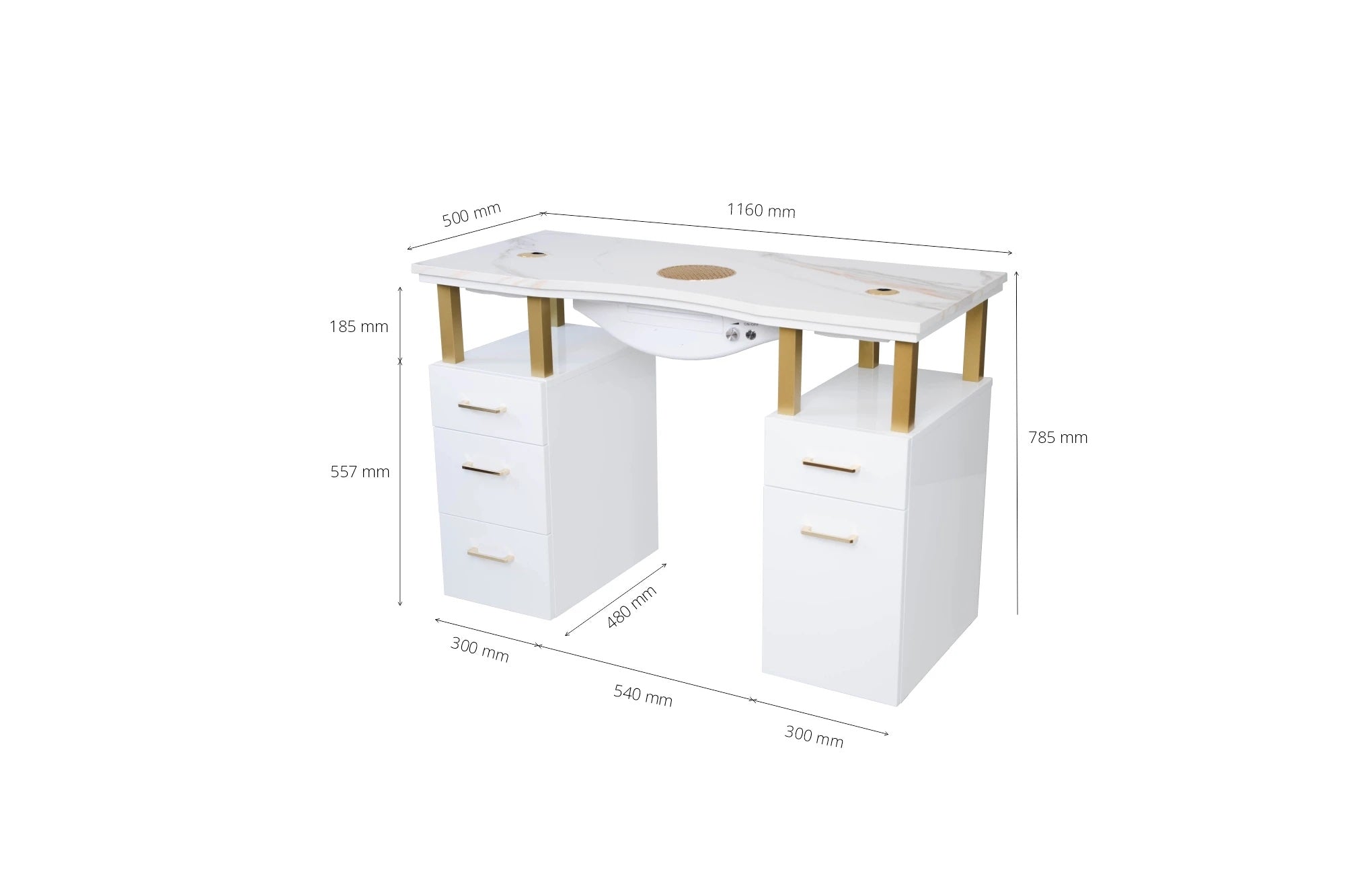 Table de manucure ›ANACAL‹ Swisshairdesign