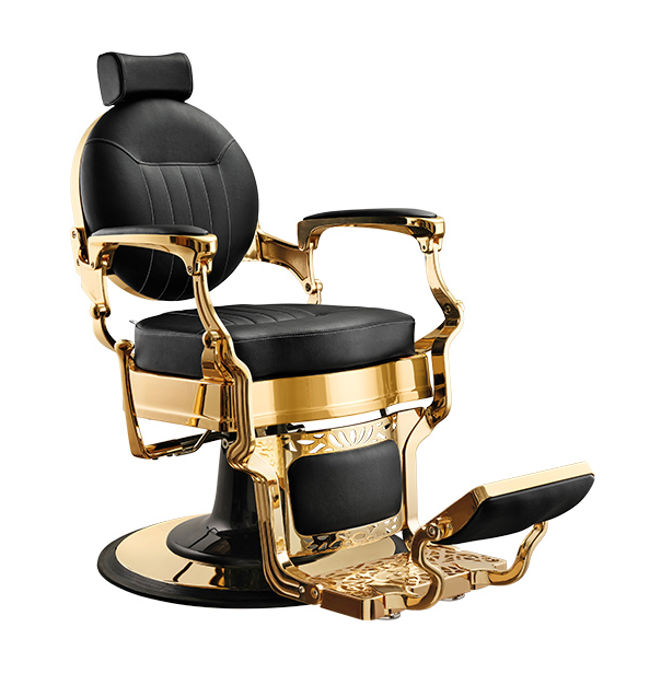 Fauteuil barbier >CAESAR GOLD< Swisshairdesign