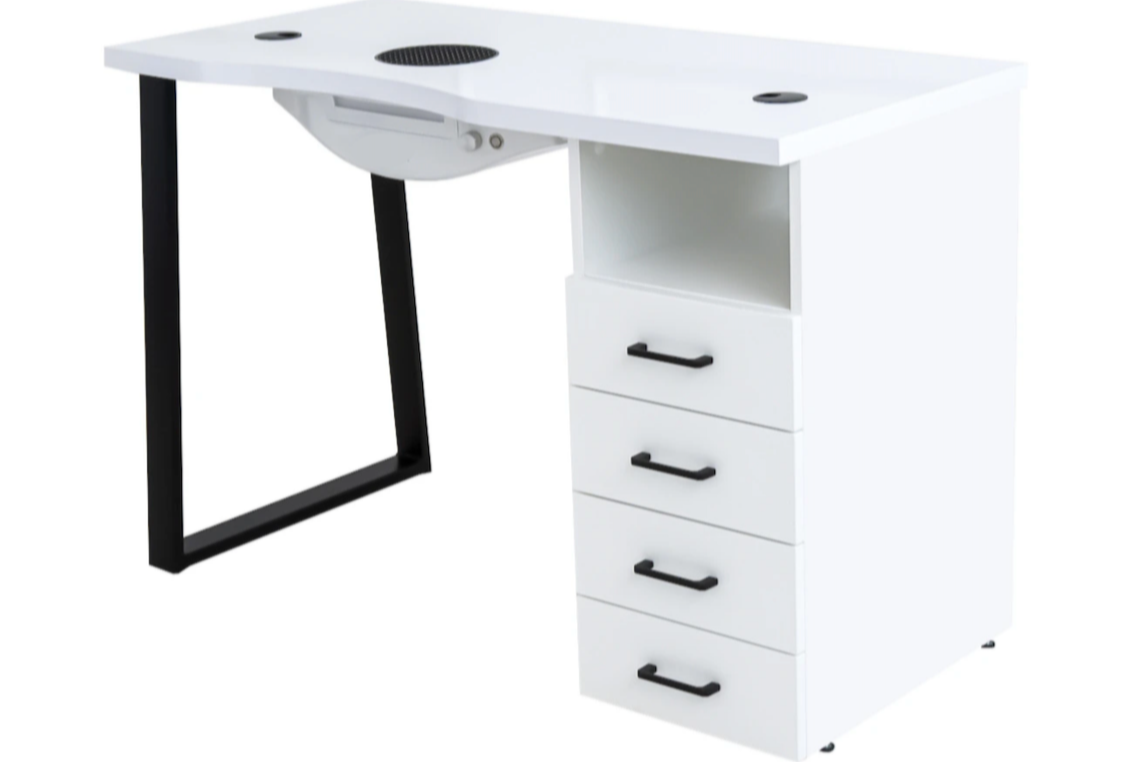 Table de manucure ›ANAFRA BLACK‹ Swisshairdesign