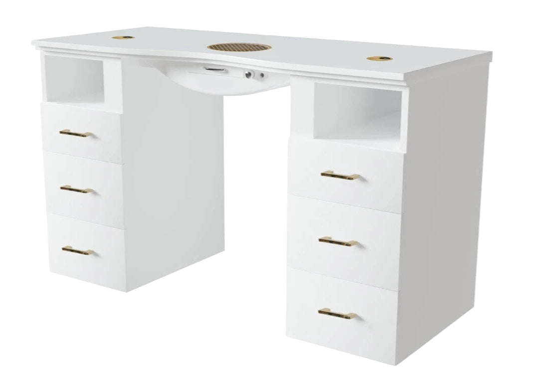 Table de manucure ›ANAPRE GOLD‹ Swisshairdesign