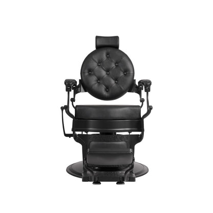 Fauteuil barbier >BUZZ BLACK - BLACK EDITION< Swisshairdesign