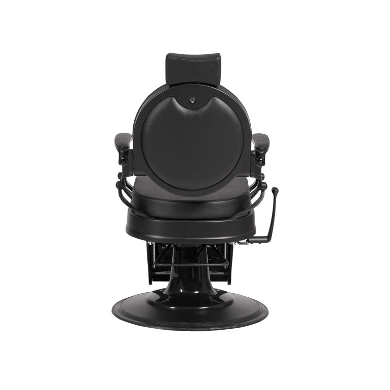 Fauteuil barbier >BUZZ BLACK - BLACK EDITION< Swisshairdesign