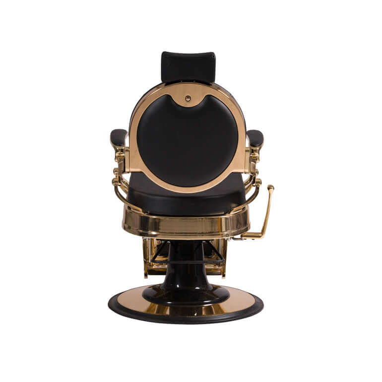 Fauteuil barbier >WEABUZ GOLD - BLACK EDITION< Swisshairdesign